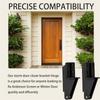 2pcs Adjustable Storm Hardware Bracket Replacement Parts Door Post Jamb Bracket  For Farmhouse