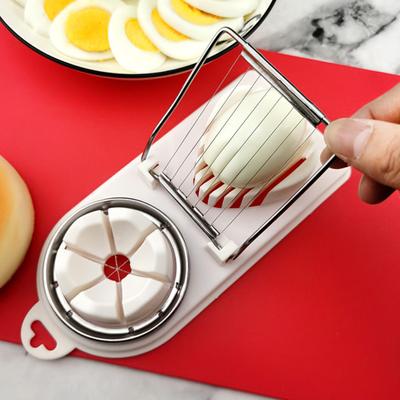 Affettatrice per uova 3 in 1 con foro per appendere per uso alimentare BPA filo da taglio staccabile gratuito affettatrice per uova sode forniture da cucina