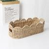 Handmade Paper Rope Storage Basket Home Organization Decorative Oval Bin Lightweight Eco-Friendly
