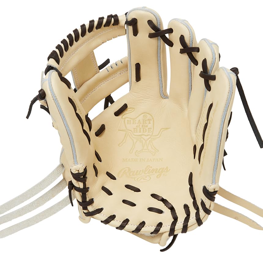 Rawlings Baseball HOH JAPAN Camel Size Wear On Left Glove, Hardball, Adult, GH5HJH52, [Infielder's Glove], 11.25 (Right-Handed Thrower, Hand)