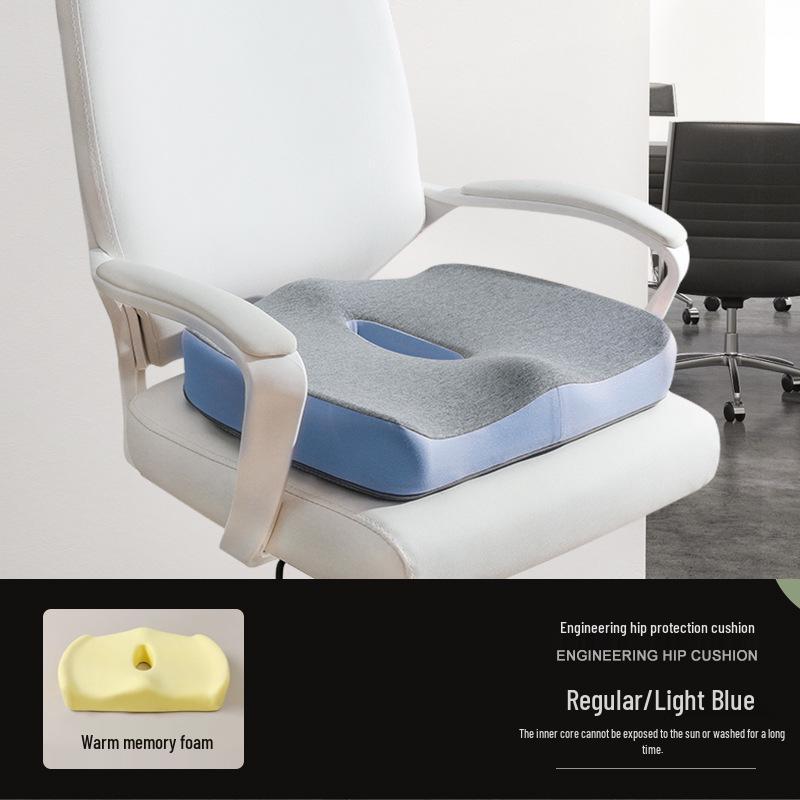 

Ergonomic Office Seat Cushion with Lumbar Support for Women - Relieves Butt Pain & Hemorrhoids Long Sitting Pain Relief