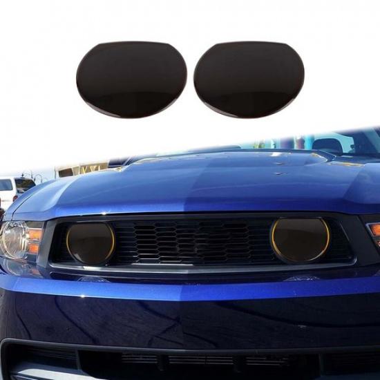 Rauchschwarze Frontgrill-Leuchten-Lampen-Zierleistenabdeckung Für Ford Mustang 10-14 Exterieur