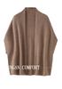 2025 Autumn/Winter Women's 100% Wool Loose Sweater Shawl Coat