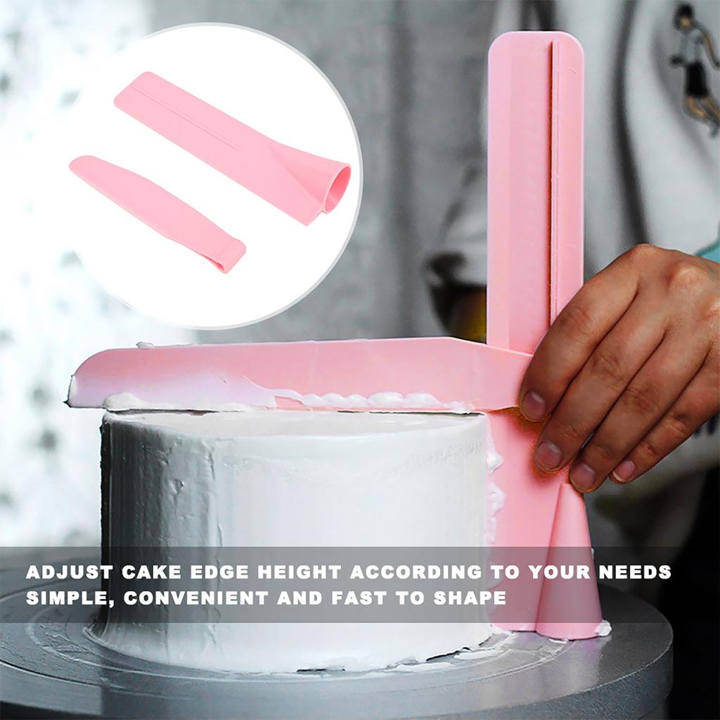 1 Set of Adjustable Height Cream Scraper Cake Gauge with Scale Kitchen Supplies for Fondant Cake