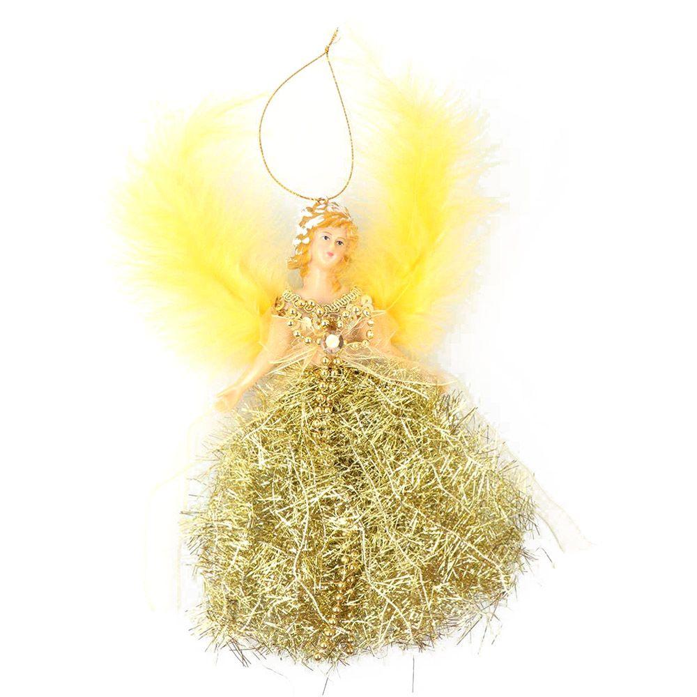 Gifts Attractive Feather Angel Doll Xmas Tree Pendants Home Decorations Christmas Ornament