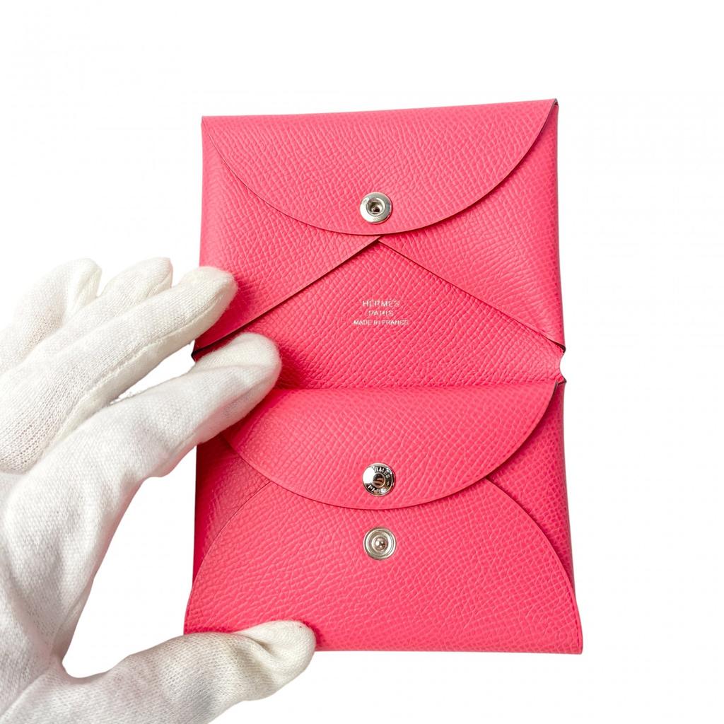 Gebrauchtes HERMES Kartenetui rosa Damen