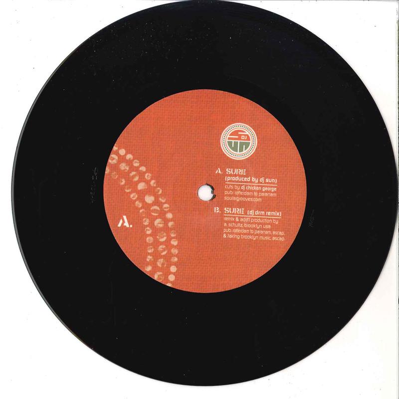 

7inch Record DJ SUN - Sure SP1003 SOULAR PRODUCTI 2007 Japan Rock Used