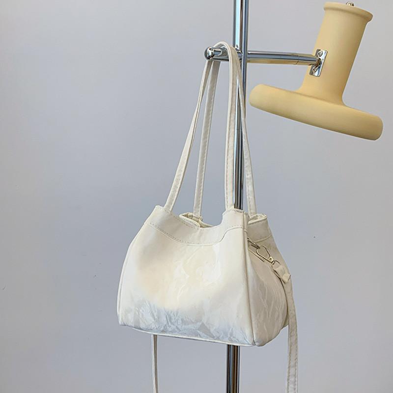 

Stylish Mini Bucket Bag For Women 2024 Spring Casual Fade Color Trendy Handbag бежевий