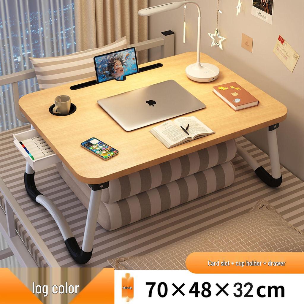 Foldable Bedside Computer Desk for Home, Bedroom, Bay Window, Dorm, or Study