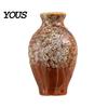Locker Magnet Mini Ceramic Vase Refrigerator Magnet, 3D Chinese Style Flower Kitchen Decoration Fridge Home Office