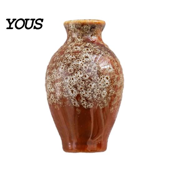 Locker Magnet Mini Ceramic Vase Refrigerator Magnet, 3D Chinese Style Flower Kitchen Decoration Fridge Home Office