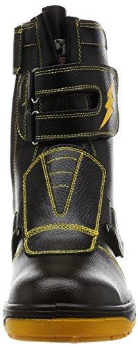 Fukuyama Rubber Captain Pro Safety 3 Oil-Resistant and Anti-Static High-Cut Safety Shoes, Black, Size 27.0cm