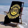 1pc B-BVB Beach Towel, Beach and Seaside Swimming Pool Equipment, Fashion Pattern, Rectangular, Travel Essentials