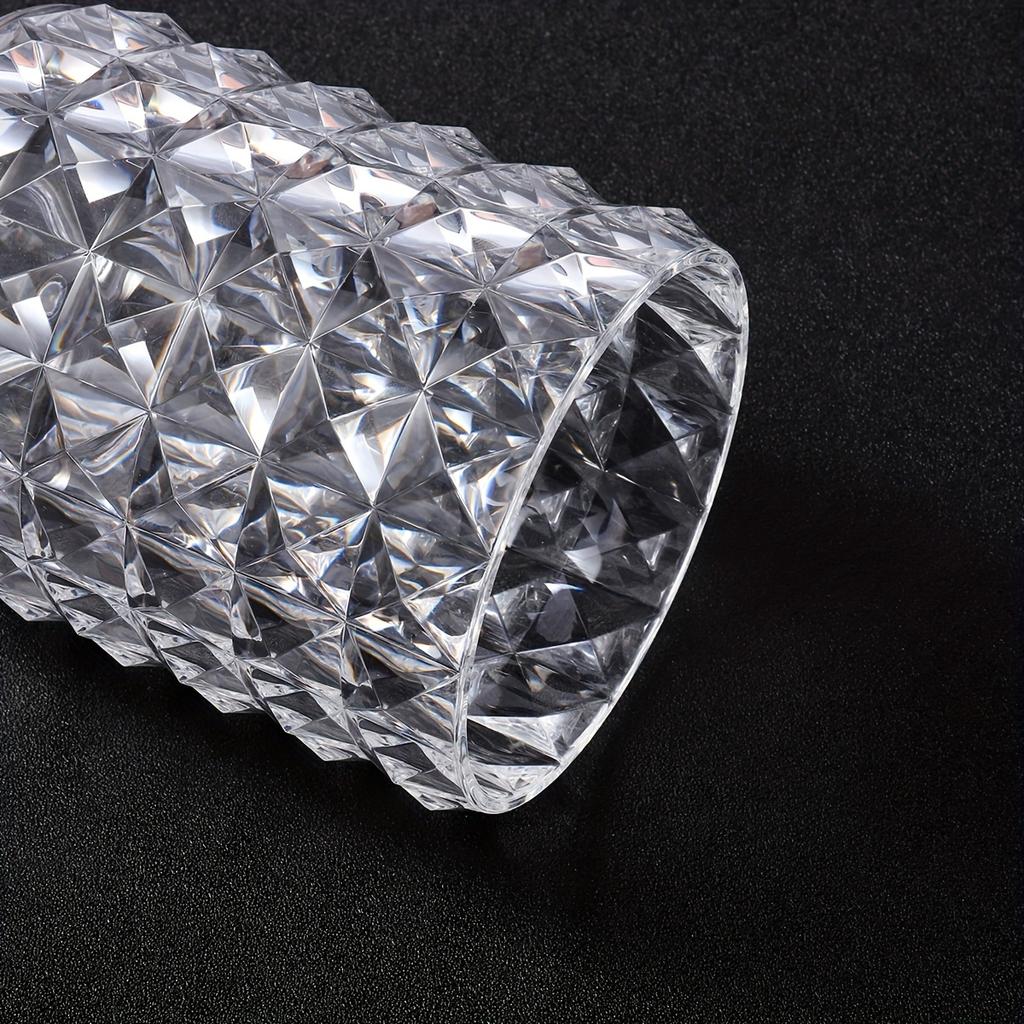 1PCS Acrylic Makeup Brush Holder Organizer Clear Crystal Vanity Decor Personalized Comb Brushes Pen Storage Box Container