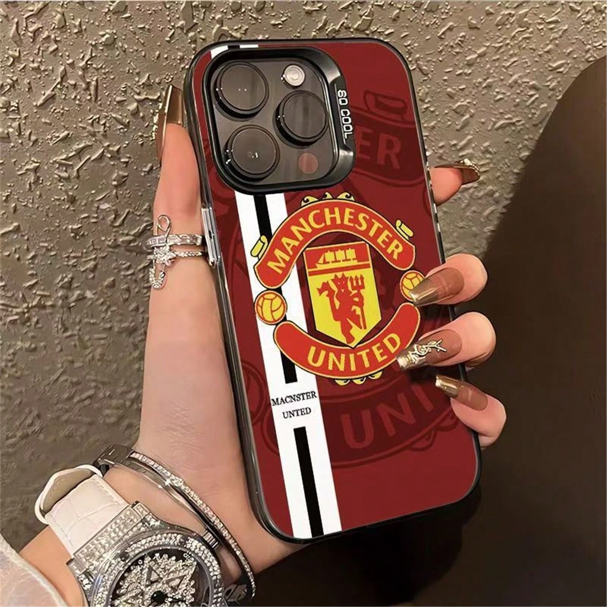 

Чехол для телефона с логотипом ФК Манчестер Юнайтед для IPhone 15 14 13 - Защитный чехол для фаната футбола iPhone 13 PRO MAX чёрный