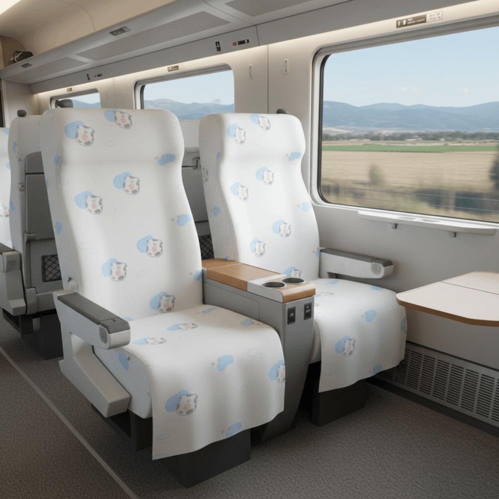 5Bags Hygienic Disposable Seat Covers Dirt-proof Lightweight Non-woven Fabric Cover Breathable Portable Chair Cover Airplanes