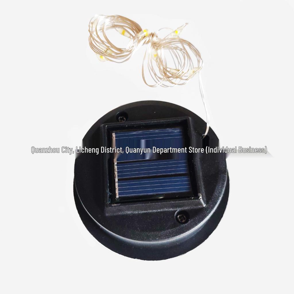 6.5cm Solar LED Crackle Glass Ball Light for Outdoor Lawn & Courtyard Landscaping
