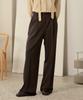 MIND BRIDGE WOMEN [W] Single-Pleat Wide Belted Slacks - 2 Colors