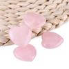4 Pieces   Quartz   Hrt Shape Carved Decoration Romantic Stone Suitable for Expressing Love for Lovers