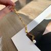 18K Real Gold Plated Copper Toggle Clasp Circle Gifts Punk Cool Natural Freshwater Pearl Chain Link Bracelets for Women