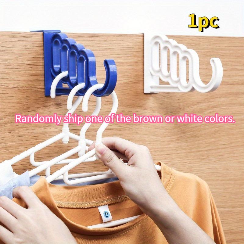 1 Foldable 5-hole Clothes Rack, Multifunctional Storage Organizer, Suitable for Bedroom, Bathroom, Balcony, and Wardrobe