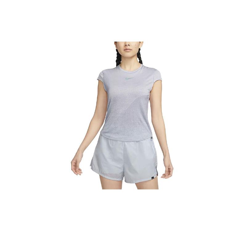 New Nike T Shirt Women's Oxygen Purple DX0200-536