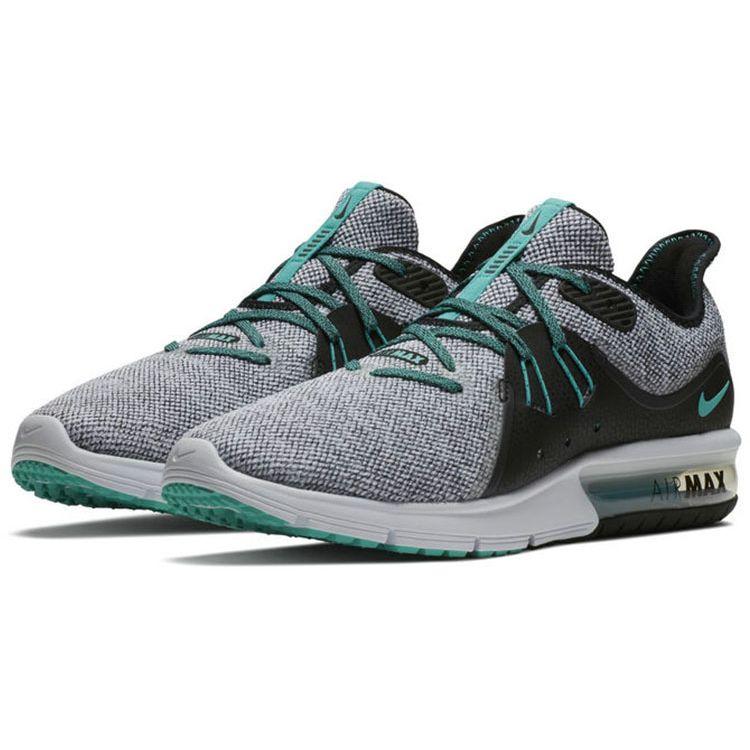 Nike Air Max Sequent 3 Hyper Jade Men Sneakers White Hyper-Jade-Black 921694-100