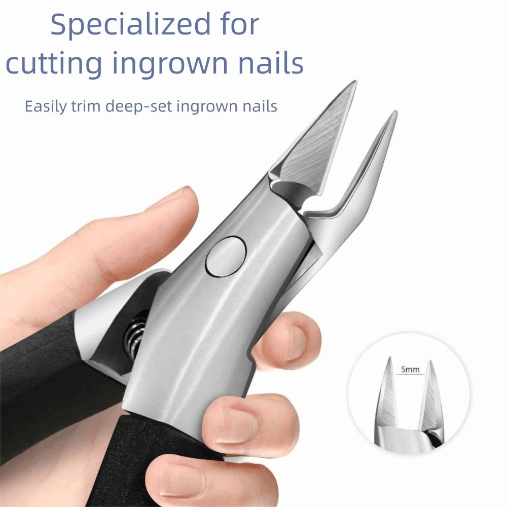 Stainless Steel Oblique Toe Nail Trimmers Eagle Beak Nail Clipper Professional Manicure Tool