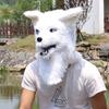 Simulated plush animal mask cosplay Stage performance male and female mouth-movable gorilla mask and fox headgear