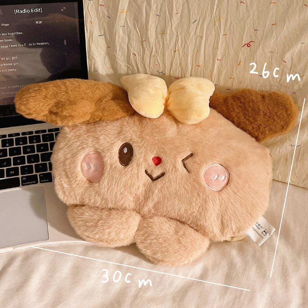 Kitten Hot Water Bag Can Be Inserted Flashlight Hot Water Bag Charging Explosion-Proof Hand Warmer Electric Warming Hand Warmer Stuffed Hot-Water Bag