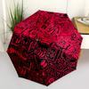 1pc Graffiti Art Automatic Open/Close Umbrella with Windproof, Functional Design, 8-Rib Sturdy Canopy, Durable Ribs,101