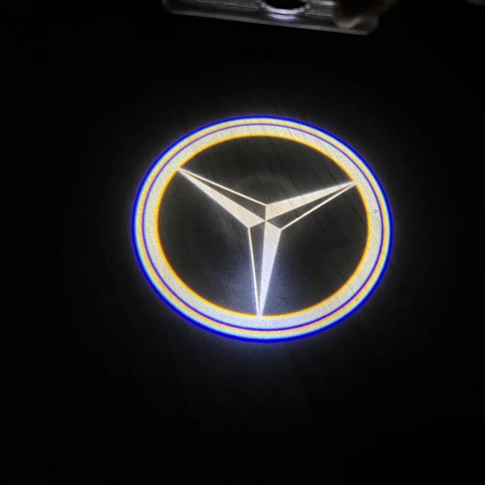 

GLC GLB Car door LED car logo lights welcome lights Ghost lamp for Mercedes-Benz AMG W221, W447, W220, W639, W222, 2006-2013, S 2pcs