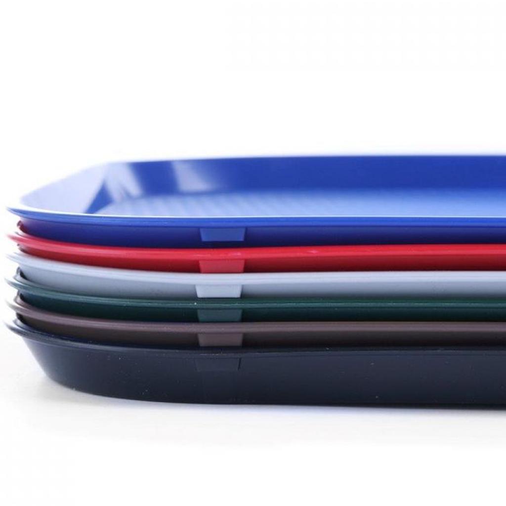 Small Fast Food Serving Tray Made of Polypropylene BLACK 878750