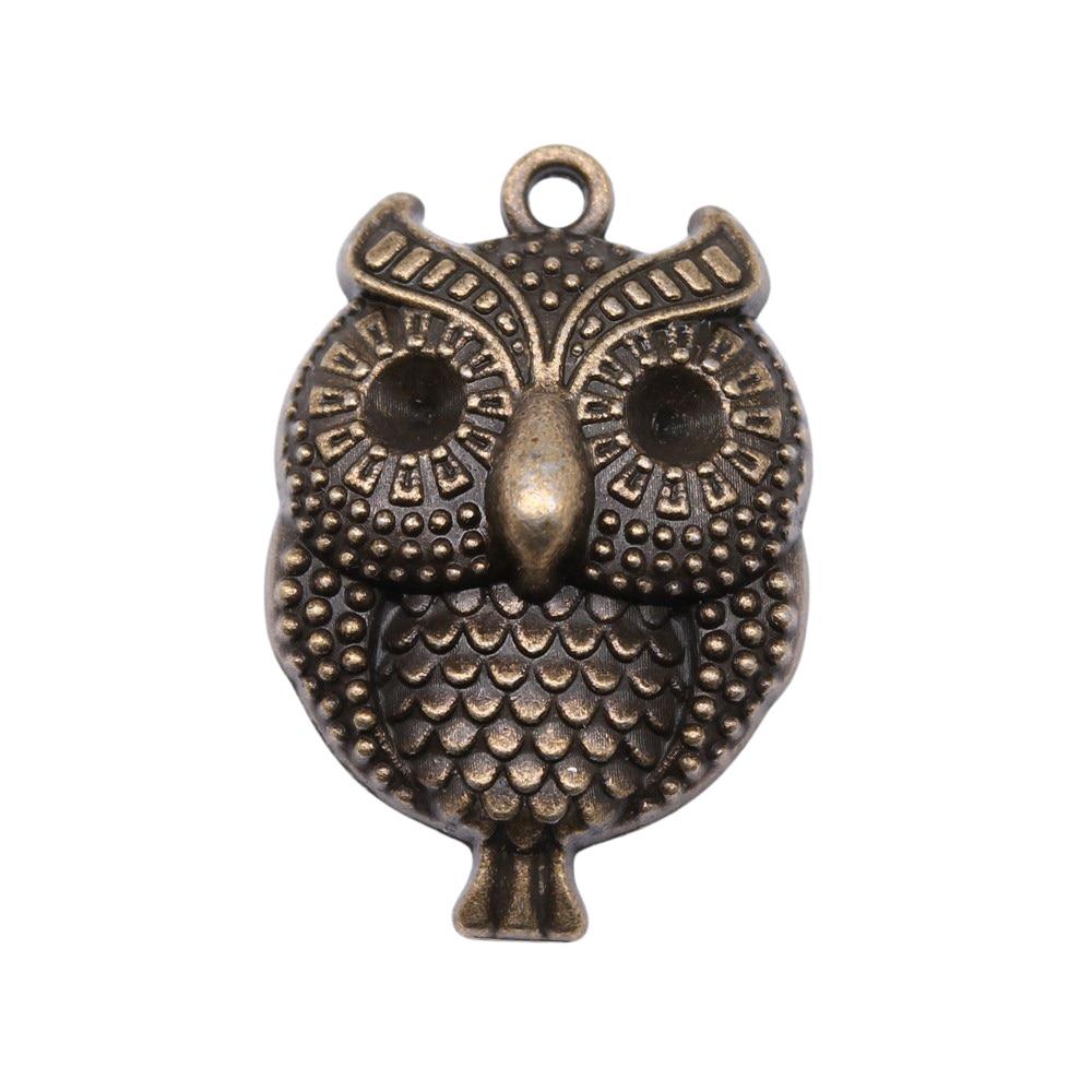 

5шт Подвески Сова Подвески Античная Бронза Цвет Цинковый Сплав 31X21мм