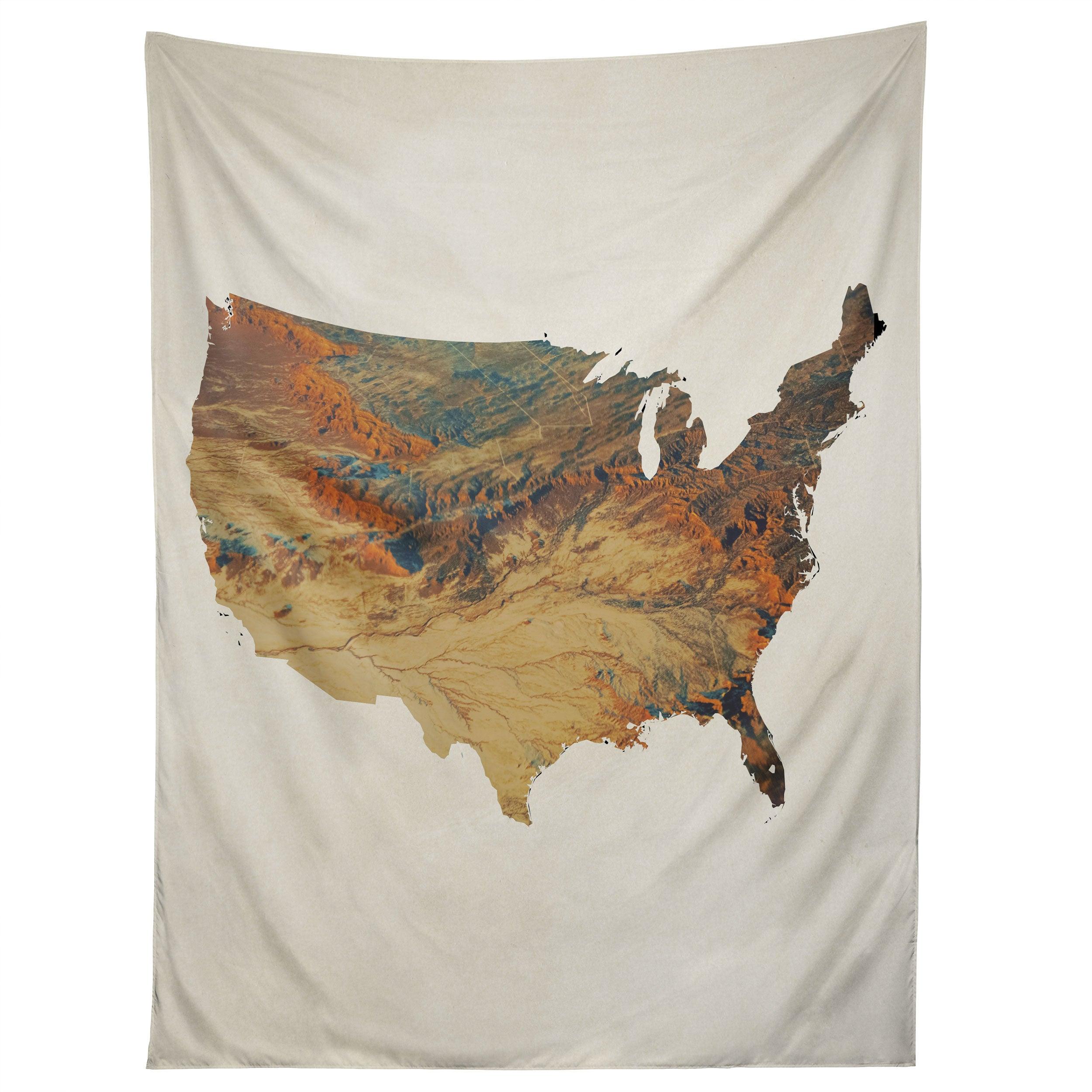WILD WILD WEST STATES tapestry 75x100