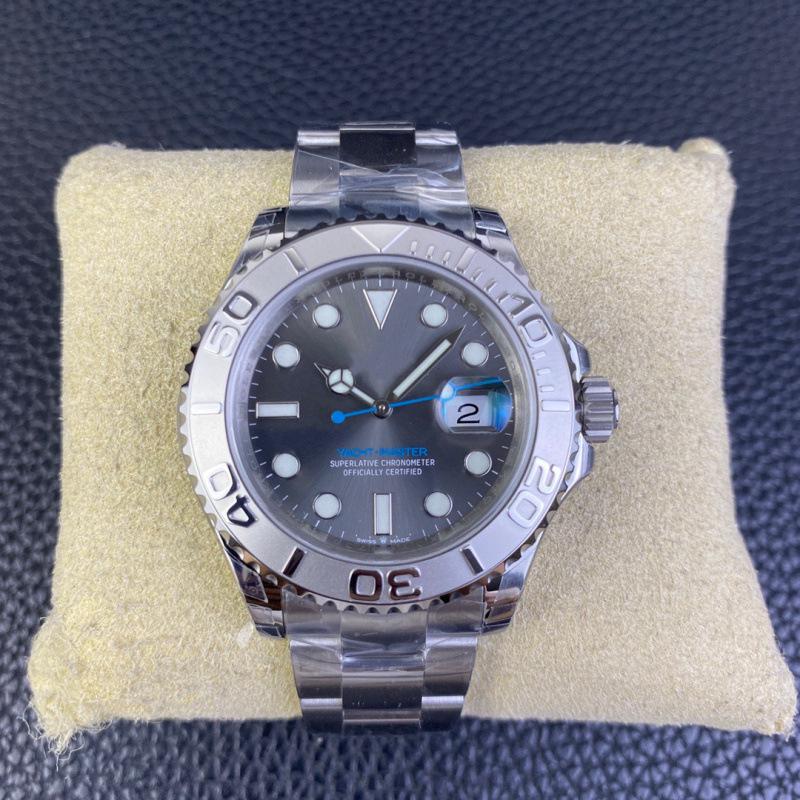 Rolex Grijs Yacht Heren Automatisch Mechanisch Horloge - Groot Wijzerplaat, Waterbestendig, Populair Model