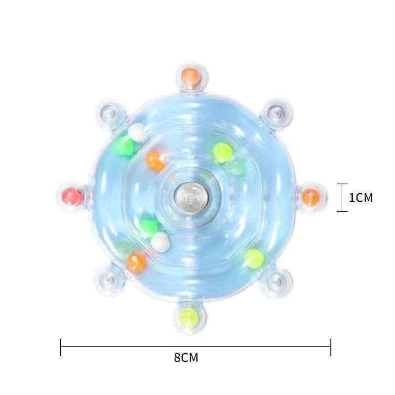 

4pcs Parrot UFO Spinner! Colorful Pearl Mill Toy – Hours of Fun & Chewing!