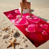 Custom Name Ultra-Soft Beach Towel with Love Theme,Ideal for Pool - Camping, Diving - Perfect Travel Essential, Vibrant Beach Towel.