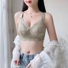 Summer Bra Women's Thin Bra Women's Underwire Bra Gathered Chest Gathered Accessory Bra Plus Size Bra