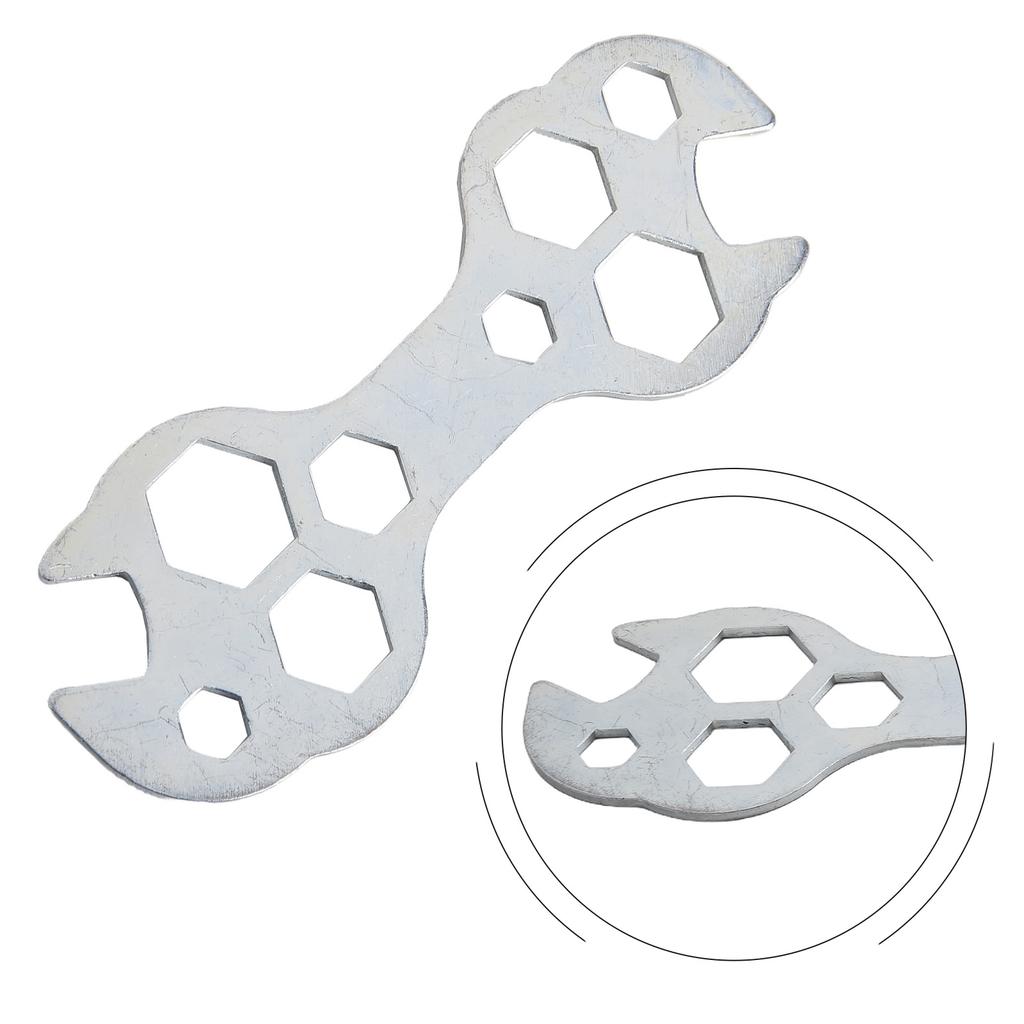 10 In 1 Flat Hexagon Wrench8-17mm Mini Flat Wrench Sizes Steel Hexagon Useful Spanner Repair Tool Hex Key Multi Functions