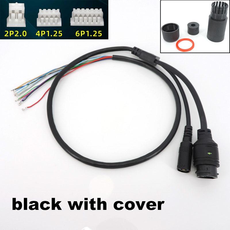 11 core CCTV POE IP netzwerk Kamera PCB Modul video power kabel RJ45 DC buchse Terminallas wasserdicht mit 4/5(+) 7/8(-)