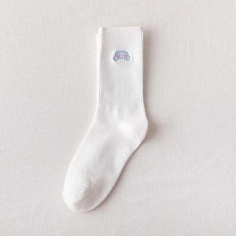 Niedliche Herbst Winter Damen Baumwolle Cartoon Anime Mittelhohe Socken Für Paare