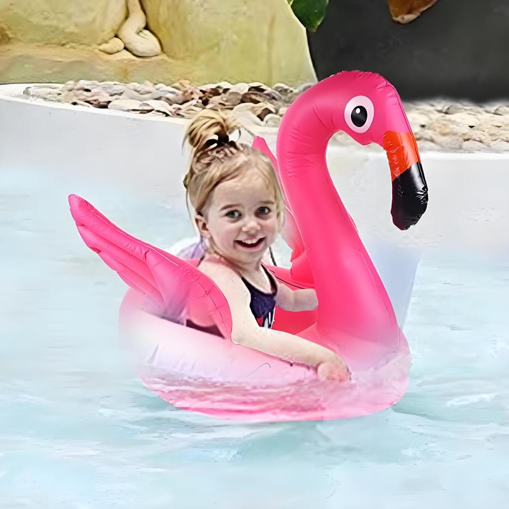 Jucării gonflabile pentru piscină Flamingo, colac de înot cu scaun pentru bebeluș, jucării de apă de vară, colac de înot gonflabil, echipament de apă pentru petrecere pe plajă