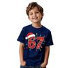 Fun Six Seven 6 7 Meme Design T-Shirt for Kids Chaotic Humor Y2k Game Saying Tees Christmas Gift Top Fashion Children's Clothing