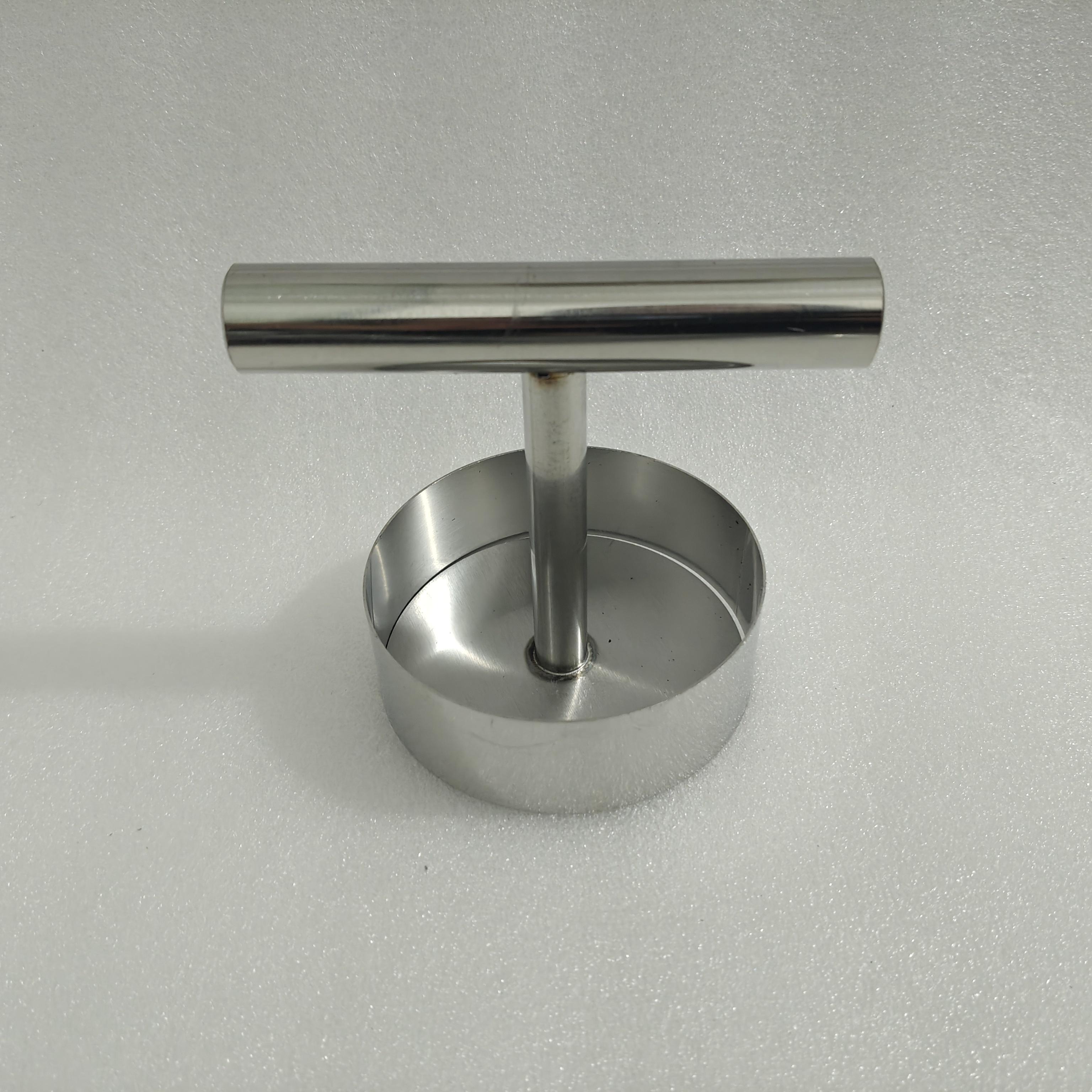 

Burger Patty Press with Mold Rings - Manual Meat Press Grill Accessory for Home Use - 1PC Heavy Duty Hamburger Patty Maker срібний