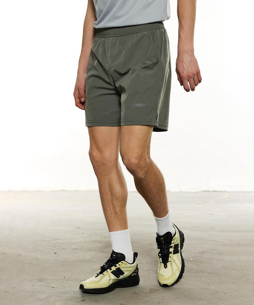 Michikoleondeonseupocheu Multi-Sports Shorts (Functional For Swimming, Fitness, And Running) Khaki
