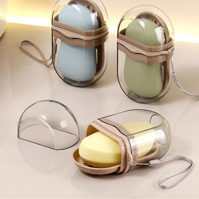 Elegant Transportable Soap Container For Travel Protective Plan With Air Openings Small Bathroom Accessories