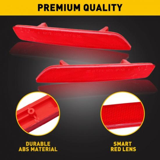 Driver+Passenger Side Rear Bumper Reflector Light Fits for 2011 2010 HONDA CR-V