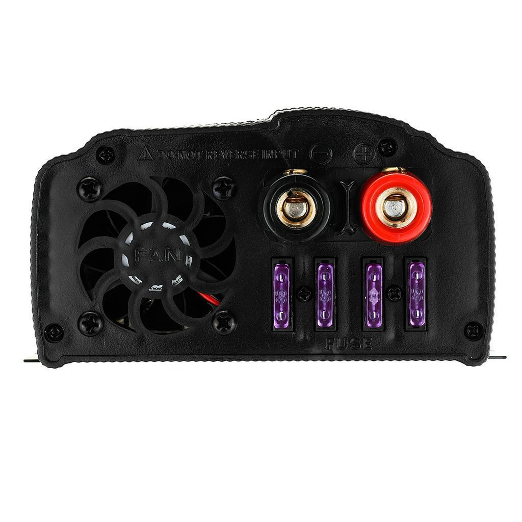 Black 12000W Peak Car Power Inverter 12VDC To 110V/220VAC USB Sine Wave Converter Kit