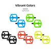 Bike Pedals Nylon Bearing 9/16" Non-Slip Flat Pedals Lightweight Wide Flat Platform Cycling Pedals for BMX Road MTB E-Bike